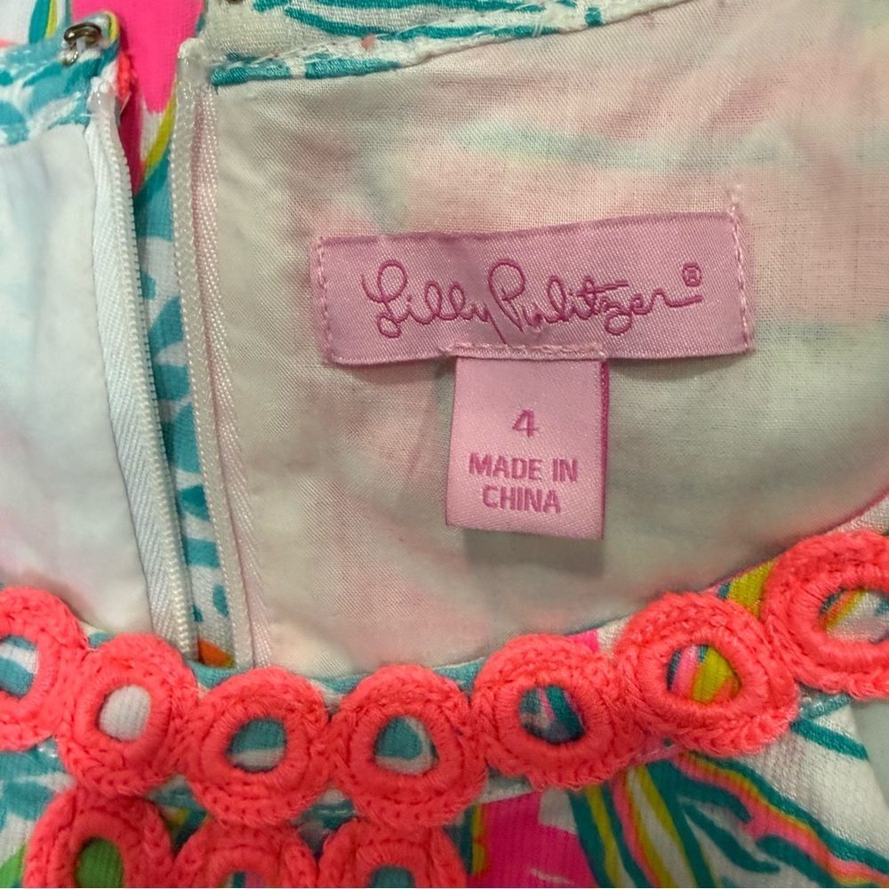 Lilly Pulitzer Sasha Shift Dress Pop Up U Gotta Regatta" Size 4 Resort Preppy - Picture 7 of 10
